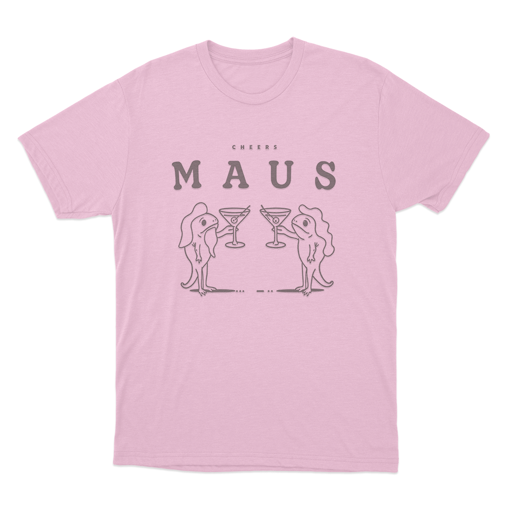 Cheers Maus Cocktail Friends Unisex T Shirt Pink Cheers Maus Cocktail Friends Unisex T Shirt Pink