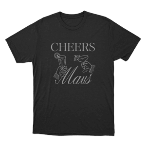 Cheers Maus Cocktail Toast Unisex T Shirt Black