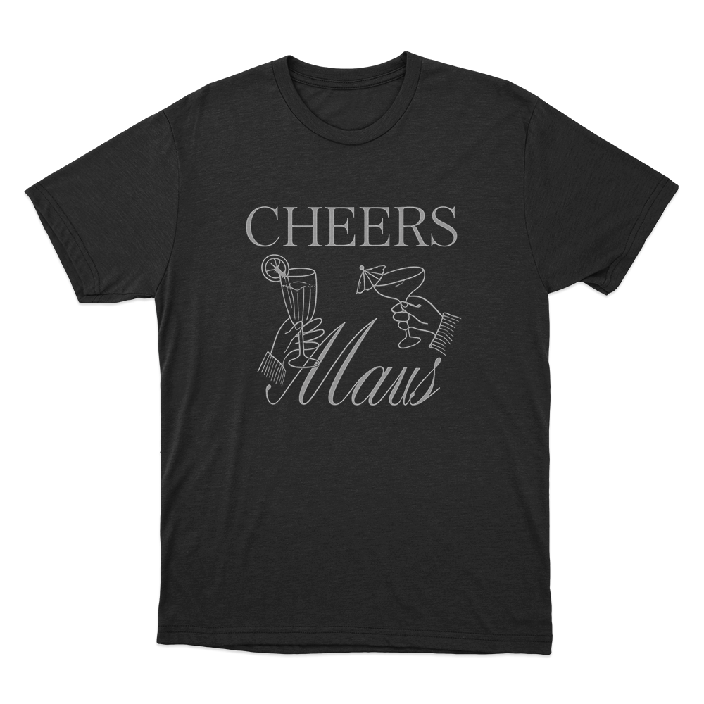 Cheers Maus Cocktail Toast Unisex T Shirt Black Cheers Maus Cocktail Toast Unisex T Shirt Black