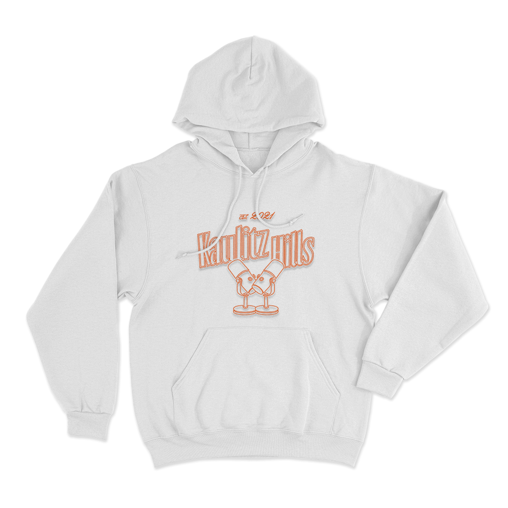 Kaulitz Hills Est. 2021 Podcast Unisex Hoodie White Kaulitz Hills Est. 2021 Podcast Unisex Hoodie White