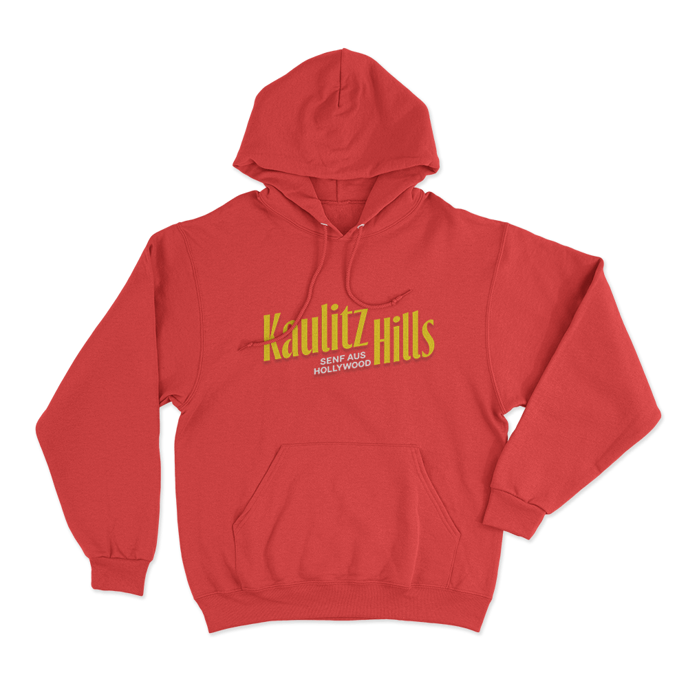 Kaulitz Hills Senf Aus Hollywood Unisex Hoodie Red Kaulitz Hills Senf Aus Hollywood Unisex Hoodie Red