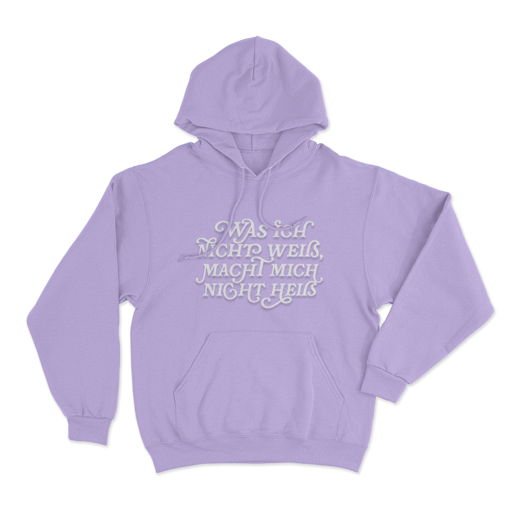 Was Ich Nicht Weis Macht Mich Nicht Heis Unisex Hoodie Purple Was Ich Nicht Weis Macht Mich Nicht Heis Unisex Hoodie Purple